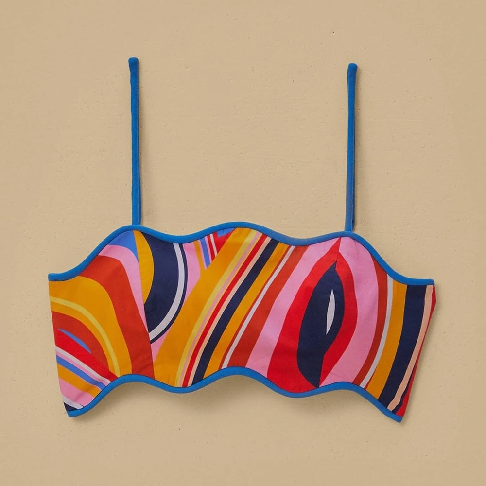 NWT-FARM RIO Wavy Crop Top